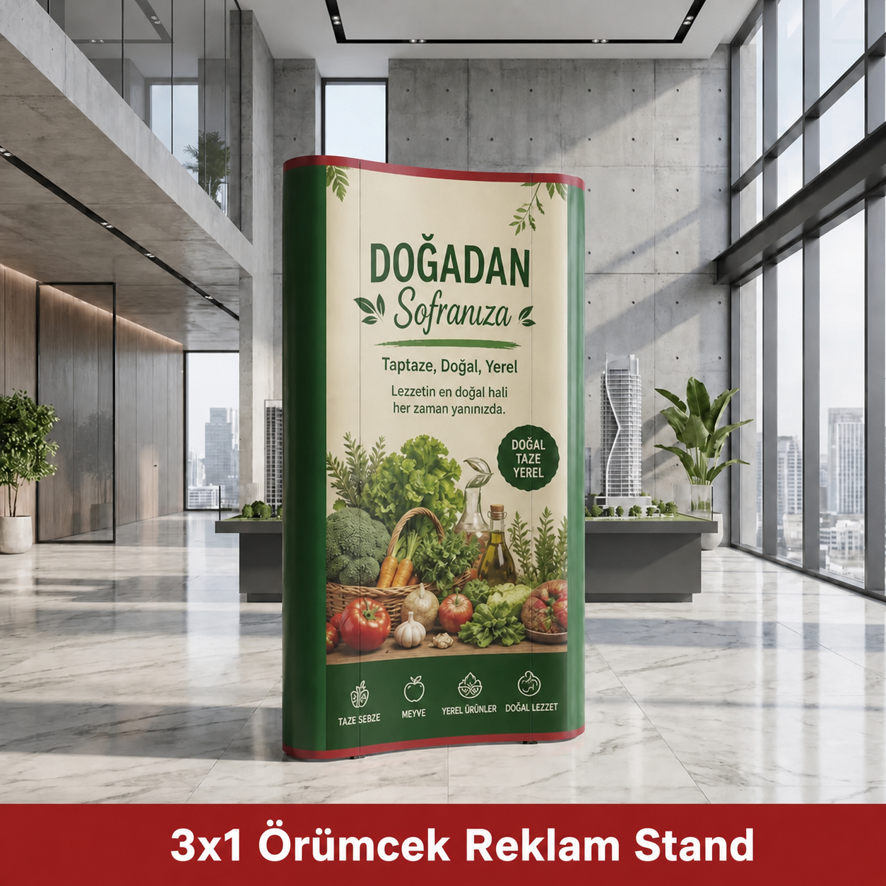 3x1 Örümcek Reklam Stand