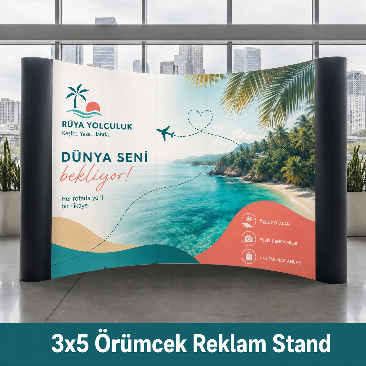 3x5 Örümcek Reklam Stand