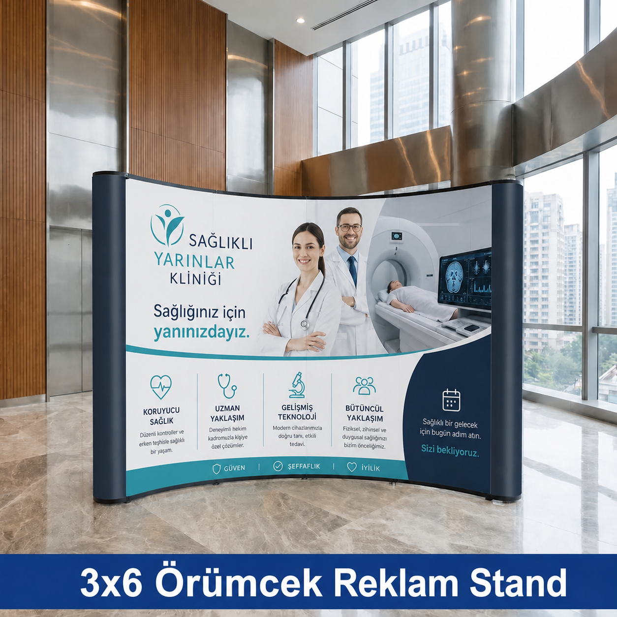3x6 Örümcek Reklam Stand
