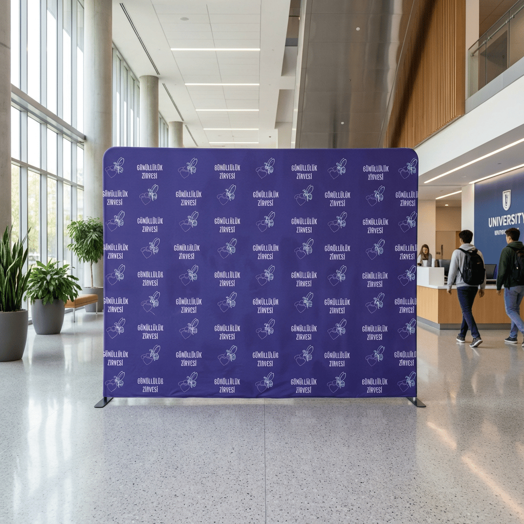 400x230 CM Modüler Kumaş Backdrop Reklam Stand