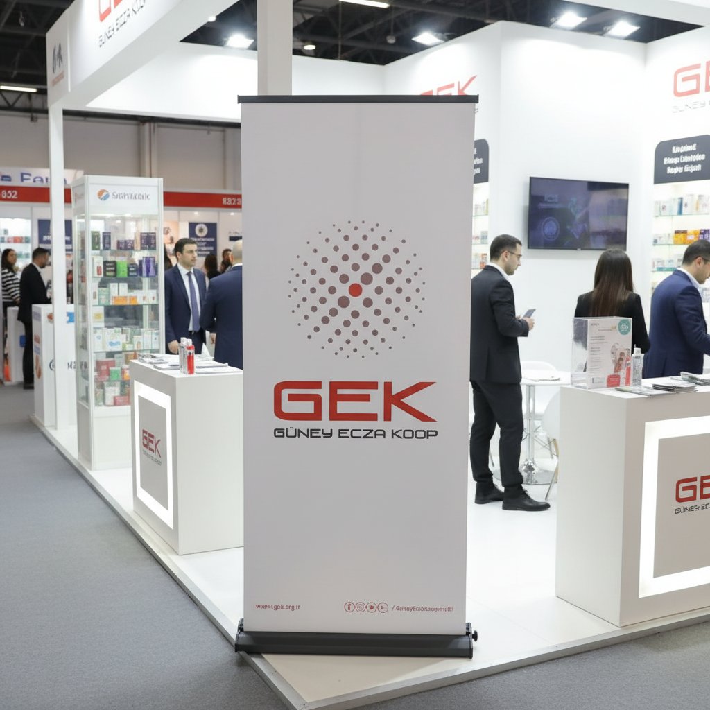 85x200 CM Modüler Pro Lüx Rollup Reklam Stand