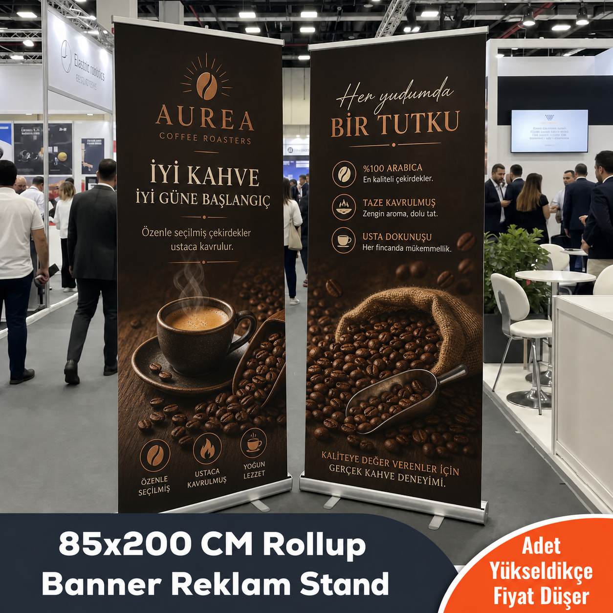 85x200 CM Rollup Banner Reklam Stand