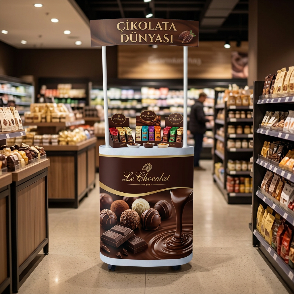 Çikolata Oval Reklam Stand