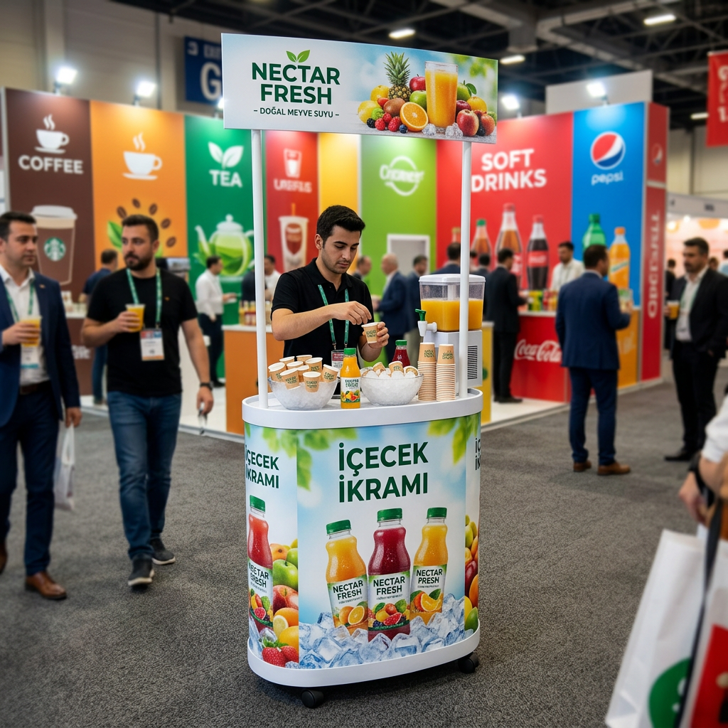 İçecek Oval Reklam Stand
