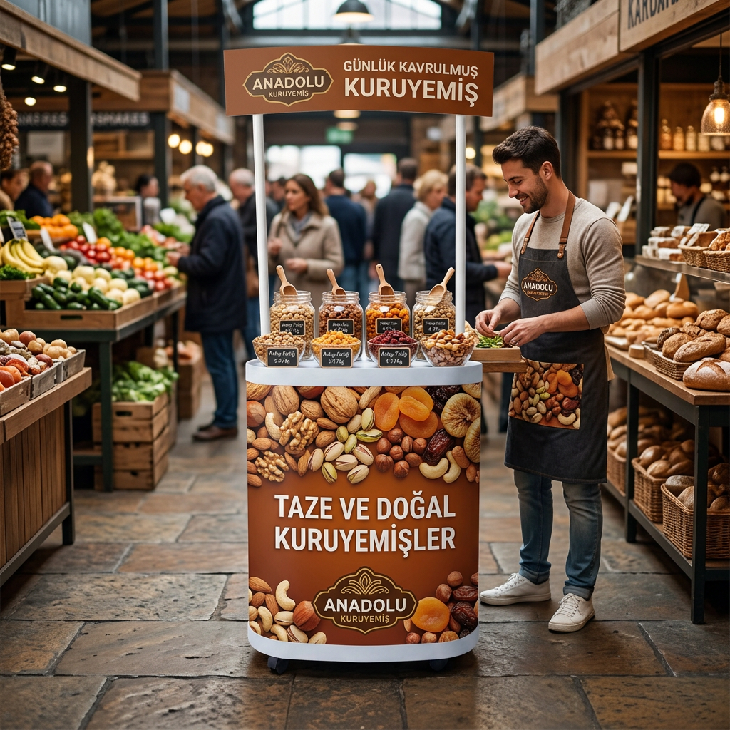 Kuruyemiş Reklam Standı