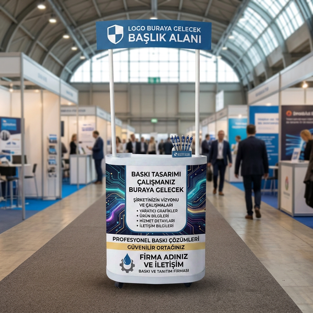 Logolu Oval Reklam Stand