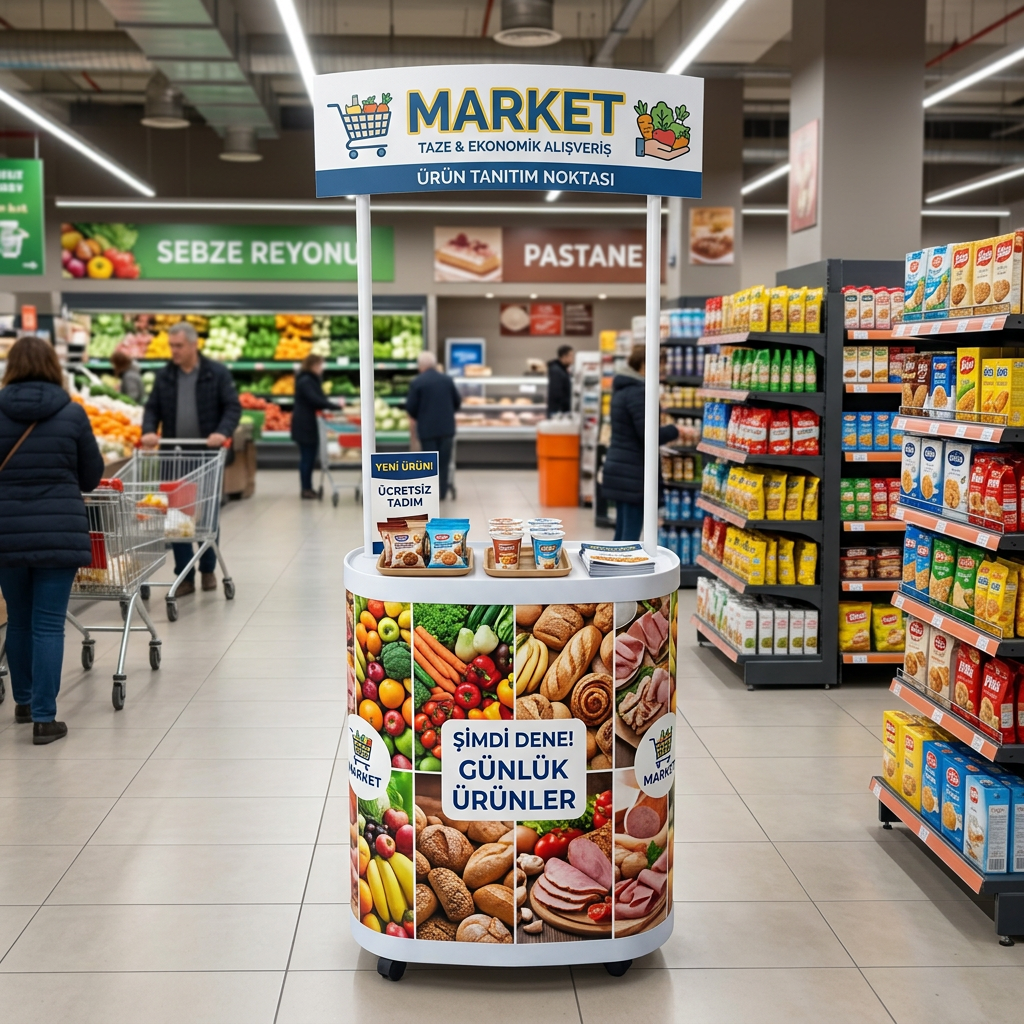 Market Fasülye Reklam Stand