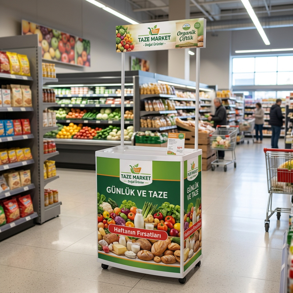 Market Kare Reklam Stand
