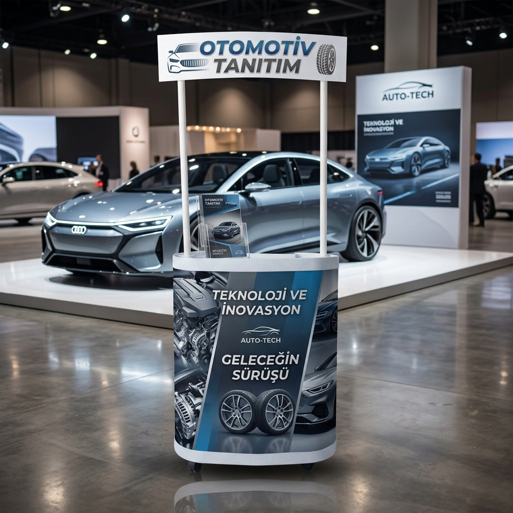 Otomotiv Oval Reklam Stand