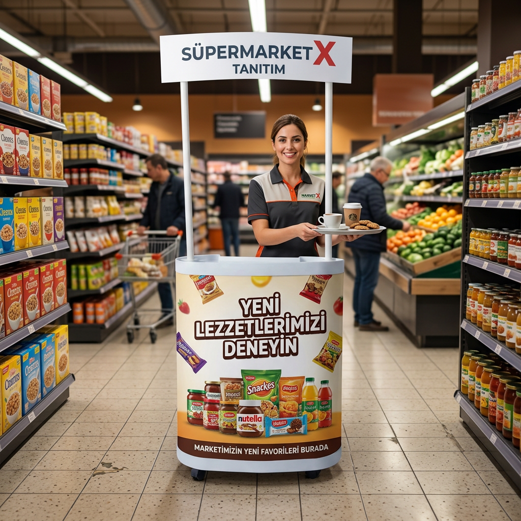 Süpermarket Reklam Standı
